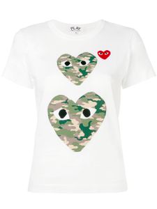 Comme Des Garçons Play heart eyes T-shirt - Blanc