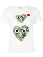 Comme Des Garçons Play heart eyes T-shirt - Blanc - thumbnail