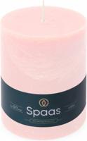 Kaars rustiek d10h13 cm lichtroze - Spaas