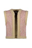 B.Nosy Meisjes gilet boucle - Gitte - Geranium roze