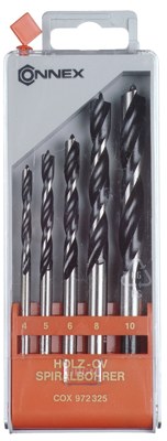 Connex Set Houtboren 4-10Mm 5Dlg Rood - COX972325
