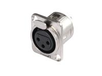 HICON XLR mounting plug 3-pin HI-X3DF