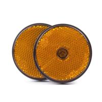 Benson Reflector - 2x - oranje - schroefbevestiging - 60 mm - rond