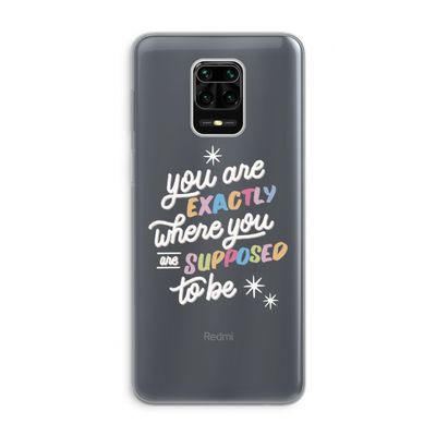 Right Place: Xiaomi Redmi Note 9 Pro Transparant Hoesje