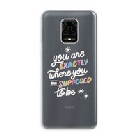 Right Place: Xiaomi Redmi Note 9 Pro Transparant Hoesje