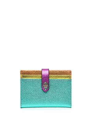 Kurt Geiger London porte-cartes en cuir métallisé - Multicolore