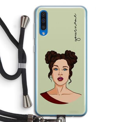 Pop-Art Creator: Samsung Galaxy A50 Transparant Hoesje met koord