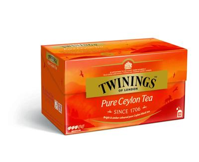 Twinings Pure ceylon tea 25 Zakjes Twinings Pure ceylon tea 25 Zakjes