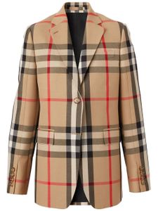 Burberry blazer à carreaux en jacquard - Tons neutres