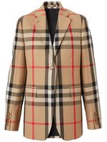 Burberry blazer à carreaux en jacquard - Tons neutres
