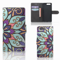Huawei P10 Hoesje Purple Flower - thumbnail
