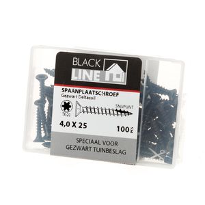 Spaanpl.schr.zwart pk tx20 4.0X25(100)