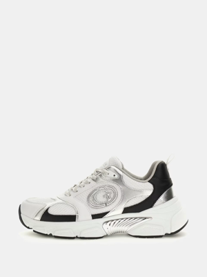 Guess Runner Ibitha Sneakers Dames Wit/Zwart - Maat 36 - Kleur: WitZwart | Soccerfanshop