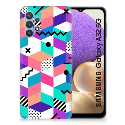Samsung Galaxy A32 5G | TPU Hoesje | Blokken Kleurrijk