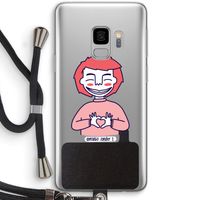 Hartje: Samsung Galaxy S9 Transparant Hoesje met koord
