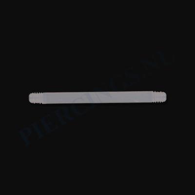 Staafje barbell flexibel acryl 16 mm wit