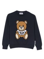 Moschino Kids pull Teddy Bear à col rond - Bleu - thumbnail