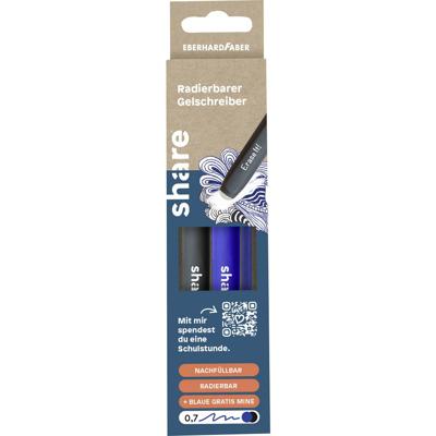 share Gelroller Blauw, Zwart 0.7 mm