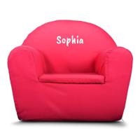 Kinderfauteuil met naam bedrukken - Roze