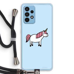 Eenhoorn: Samsung Galaxy A52 Transparant Hoesje met koord