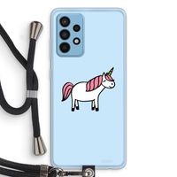 Eenhoorn: Samsung Galaxy A52 Transparant Hoesje met koord