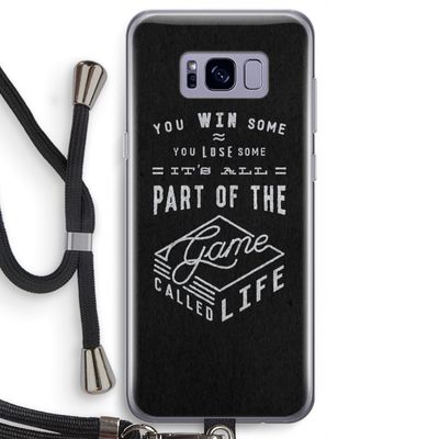 Life: Samsung Galaxy S8 Transparant Hoesje met koord