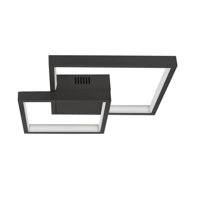 Highlight Design plafondlampPiazza zwart 32 x 32cm - P6412.01