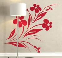 Sticker modern bloemen