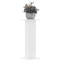 Plantenstandaards 2 st 30x30x80 cm bewerkt hout wit