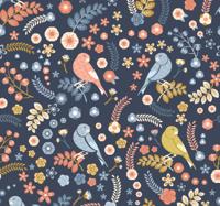 Natuur behang Noordse stijl emily flowers nor
