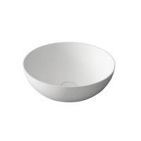 Waskom Sapho Thin Rond 39x14.5 cm Solid Surface Wit - thumbnail