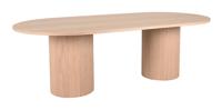 LABEL51 Ovale Eettafel 'Oliva' Naturel Eiken, 240 x 120cm