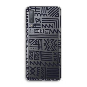 Marrakech print: Samsung Galaxy A7 (2018) Transparant Hoesje