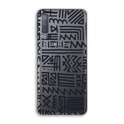 Marrakech print: Samsung Galaxy A7 (2018) Transparant Hoesje