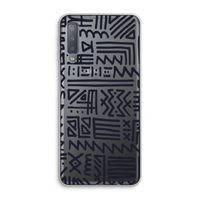Marrakech print: Samsung Galaxy A7 (2018) Transparant Hoesje