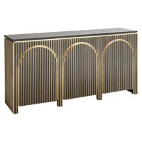 Dressoir Les Arcs 3-deurs (Geborsteld Goud)