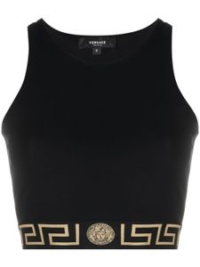 Versace brassière de sport La Greca à découpe au dos - Noir