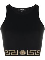 Versace brassière de sport La Greca à découpe au dos - Noir - thumbnail