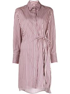 Maison Kitsuné robe courte à rayures - Rose