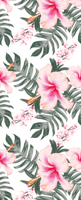 Behang bloemen Orchidee roos patroon