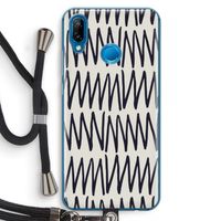 Marrakech Zigzag: Huawei P20 Lite Transparant Hoesje met koord