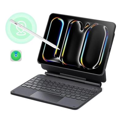 iPad Pro 11'' (2024) Rebound magnetische Tastaturhülle 360 Pencil Bundle - DE Layout-Anthrazit