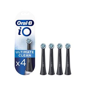 Oral-B - iO Ultimate Clean Replacement Heads - 4pcs - Black