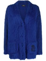 ETRO cardigan à logo brodé - Bleu