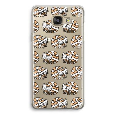 Slapende poes: Samsung Galaxy A5 (2016) Transparant Hoesje