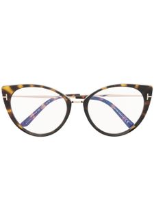 TOM FORD Eyewear lunettes de vue à monture papillon - Marron