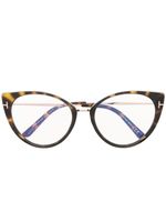 TOM FORD Eyewear lunettes de vue à monture papillon - Marron