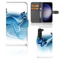 Samsung Galaxy S23 Plus | Telefoonhoesje | Met pasjeshouder | Vlinders
