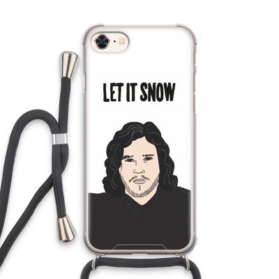 Let It Snow: iPhone 8 Transparant Hoesje met koord