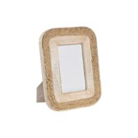 Fotolijsten Home ESPRIT Bruin Kristal Touw Mangohout Natuurlijk Cottage